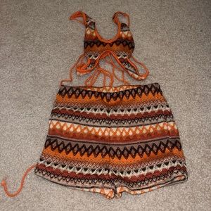 shein embroidered 2 piece set